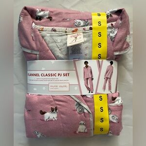 NEW Munki Munki Pink Cat Print Pajama Set TAYLOR SWIFT CATS